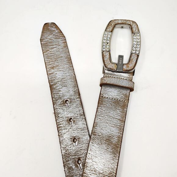 Guess Accessories - Guess Belt Medium 38 Silver Rhinestone Vintage